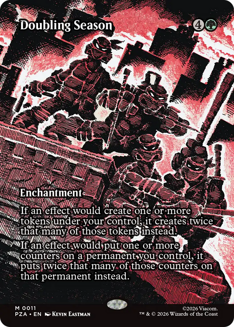 Doubling Season (Borderless) [Teenage Mutant Ninja Turtles Eternal-Legal] | Exor Games Truro