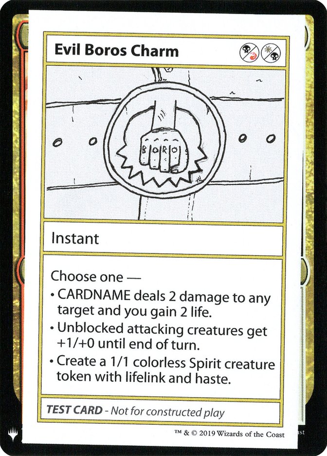 Evil Boros Charm [Mystery Booster Playtest Cards] | Exor Games Truro