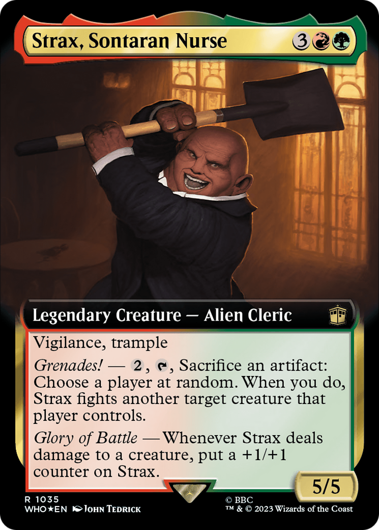 Strax, Sontaran Nurse (Extended Art) (Surge Foil) [Doctor Who] | Exor Games Truro