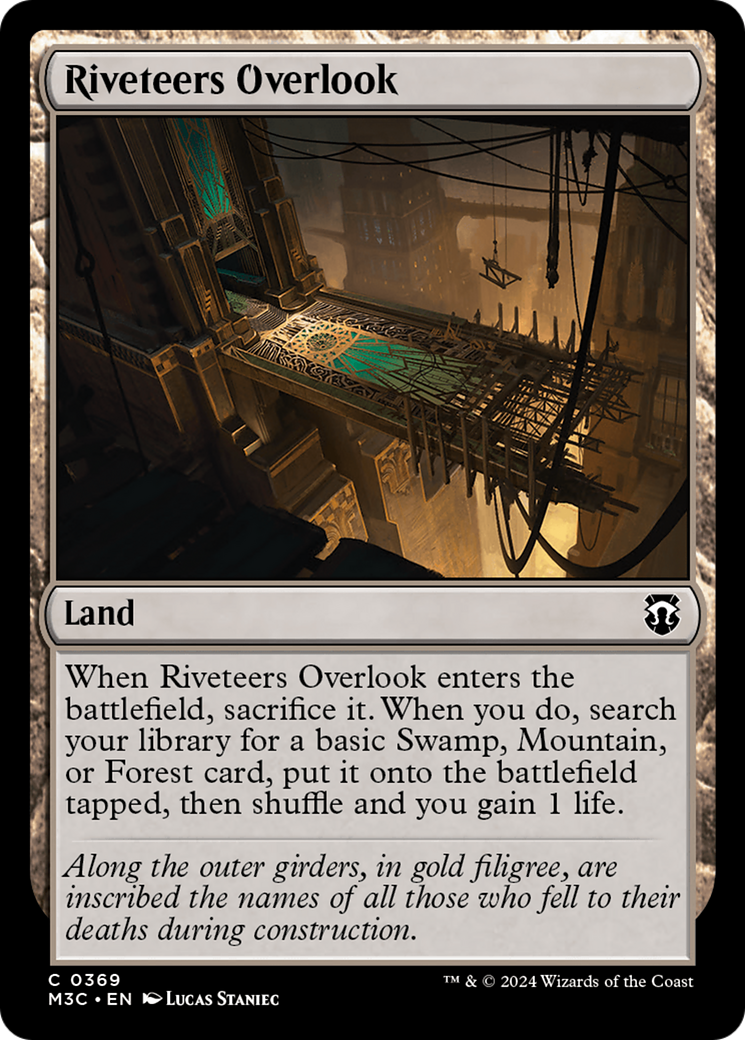 Riveteers Overlook (Ripple Foil) [Modern Horizons 3 Commander] | Exor Games Truro