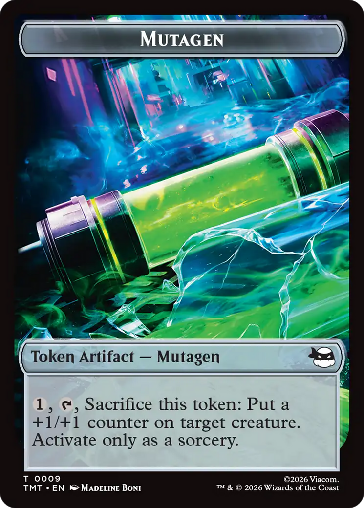 Ninja // Mutagen Double-Sided Token [Teenage Mutant Ninja Turtles Tokens] | Exor Games Truro