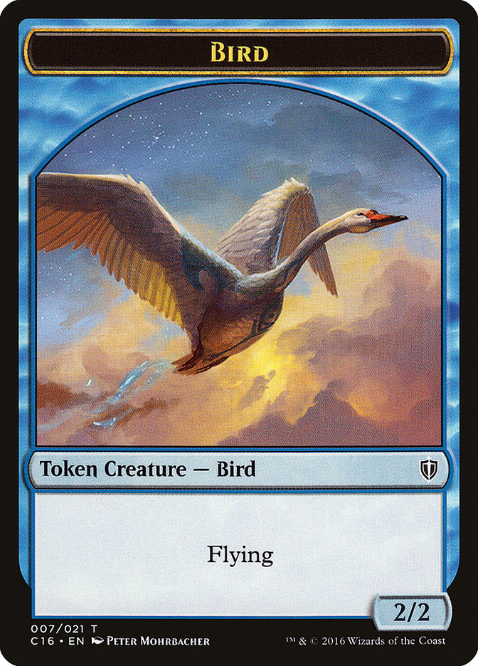 Bird Token (007/021) [Commander 2016 Tokens] | Exor Games Truro