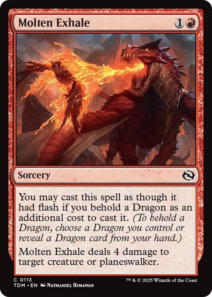 Molten Exhale [Tarkir: Dragonstorm] | Exor Games Truro