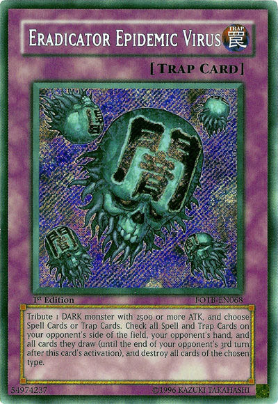 Eradicator Epidemic Virus [FOTB-EN068] Secret Rare | Exor Games Truro