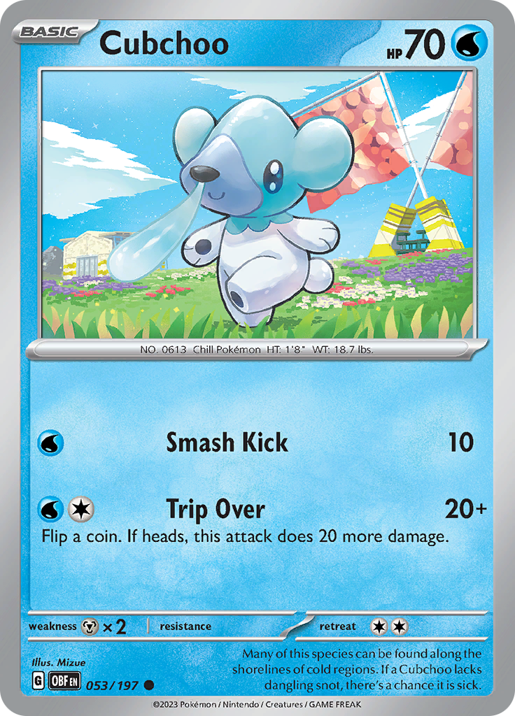 Cubchoo (053/197) [Scarlet & Violet: Obsidian Flames] | Exor Games Truro