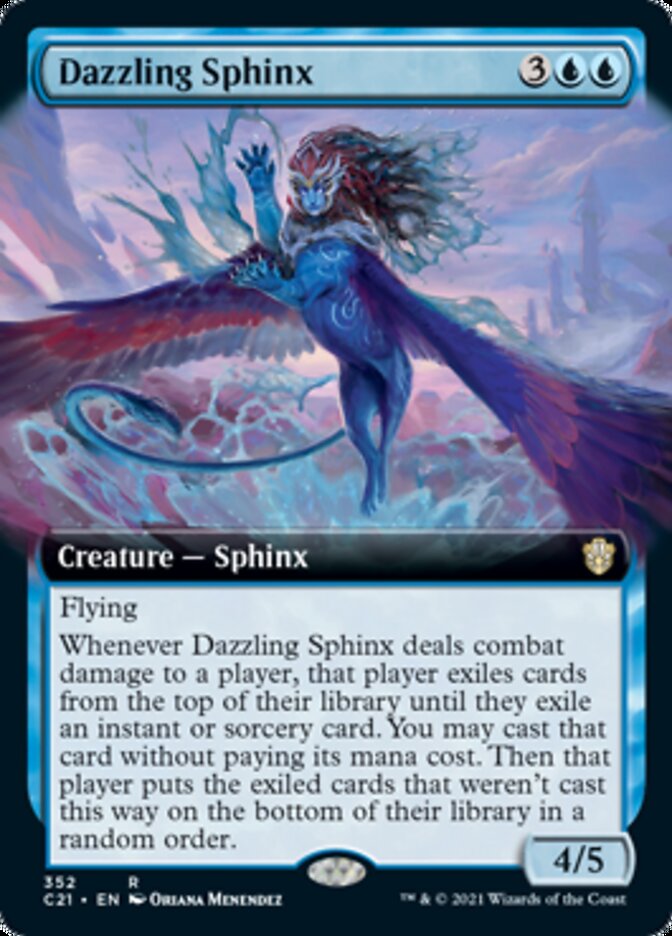 Dazzling Sphinx (Extended Art) [Commander 2021] | Exor Games Truro