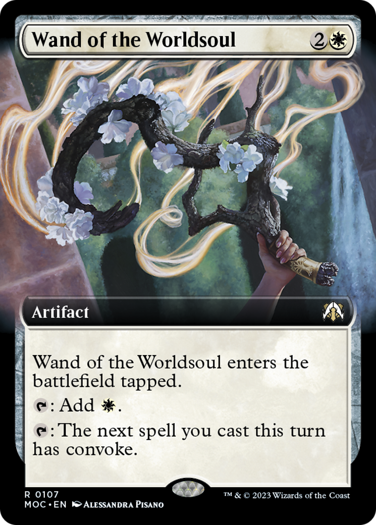 Wand of the Worldsoul (Extended Art) [March of the Machine Commander] | Exor Games Truro