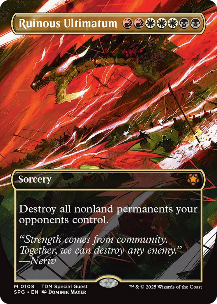 Ruinous Ultimatum (Borderless) [Tarkir: Dragonstorm Special Guests] | Exor Games Truro