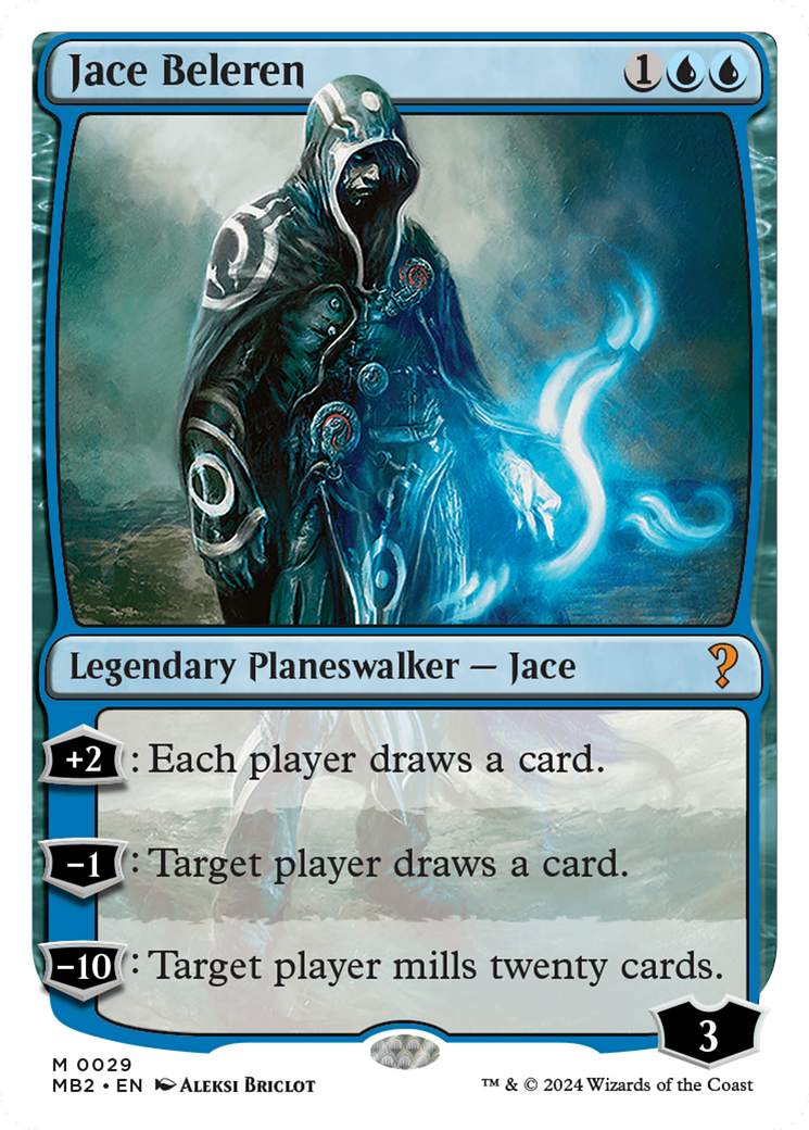 Jace Beleren (White Border) [Mystery Booster 2] | Exor Games Truro