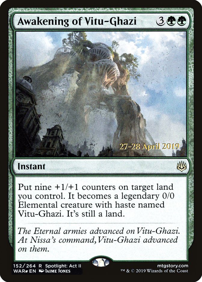 Awakening of Vitu-Ghazi [War of the Spark Prerelease Promos] | Exor Games Truro