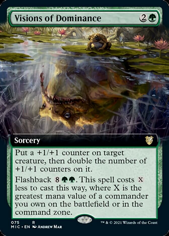 Visions of Dominance (Extended Art) [Innistrad: Midnight Hunt Commander] | Exor Games Truro