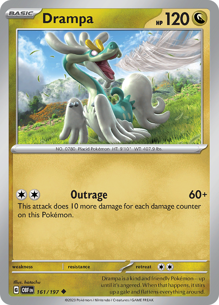 Drampa (161/197) [Scarlet & Violet: Obsidian Flames] | Exor Games Truro