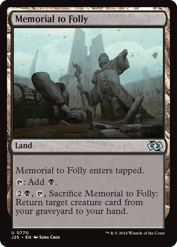 Memorial to Folly [Foundations Jumpstart] | Exor Games Truro