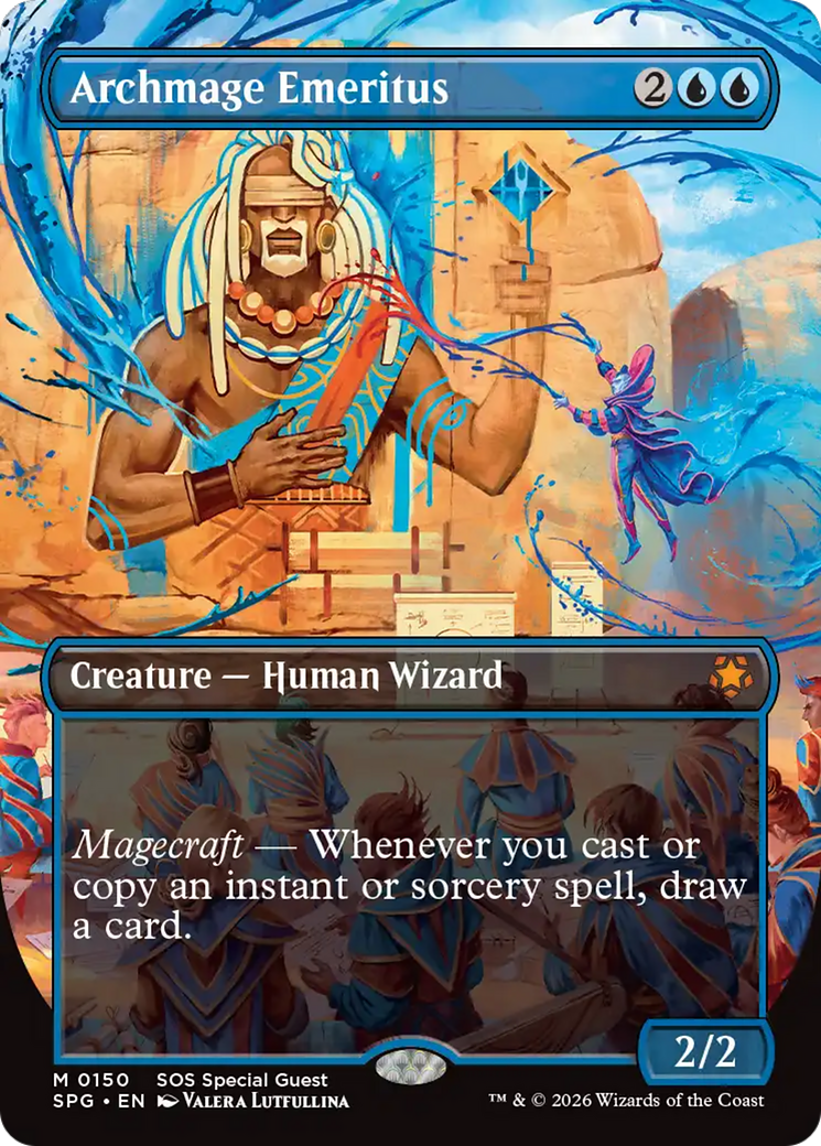 Archmage Emeritus (Borderless) [Secrets of Strixhaven Special Guests] | Exor Games Truro