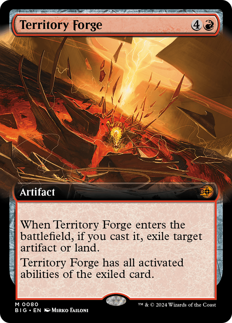 Territory Forge (Extended Art) [Outlaws of Thunder Junction: The Big Score] | Exor Games Truro