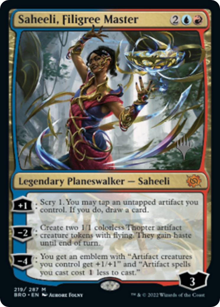 Saheeli, Filigree Master (Promo Pack) [The Brothers' War Promos] | Exor Games Truro