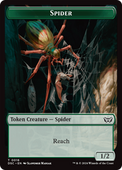 Treefolk // Spider Double-Sided Token [Duskmourn: House of Horror Commander Tokens] | Exor Games Truro