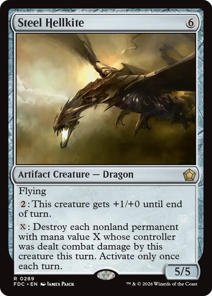 Steel Hellkite [Foundations Commander] | Exor Games Truro