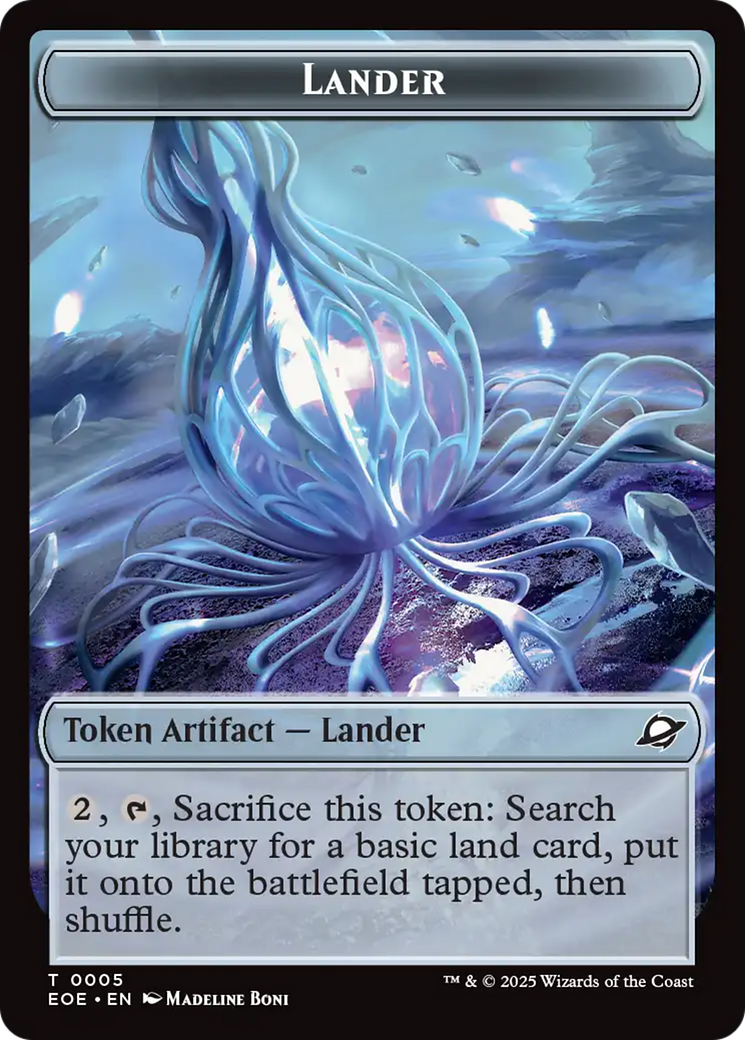 Drone // Lander (0005) Doubled-Sided Token [Edge of Eternities Tokens] | Exor Games Truro