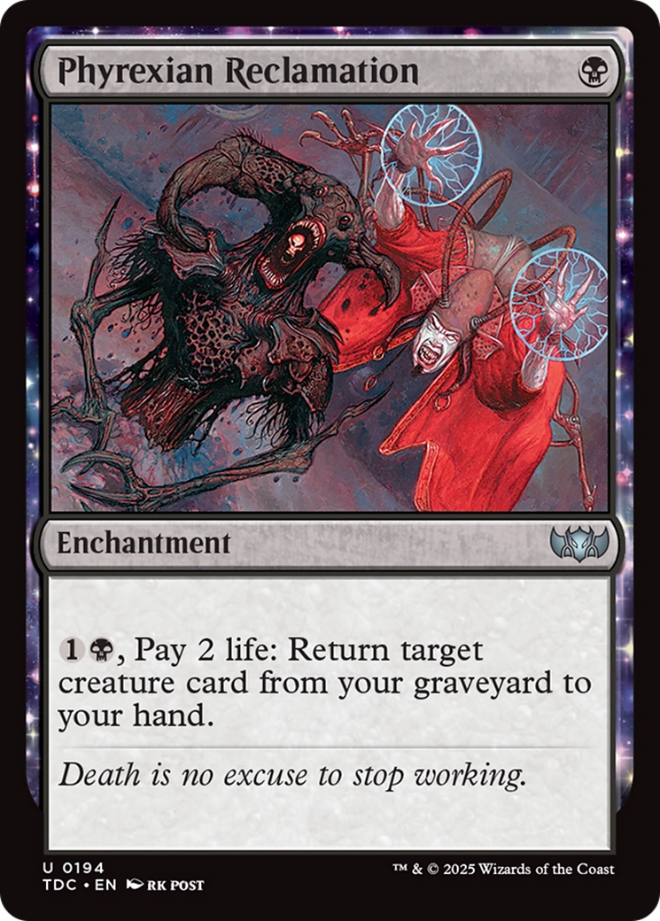 Phyrexian Reclamation [Tarkir: Dragonstorm Commander] | Exor Games Truro