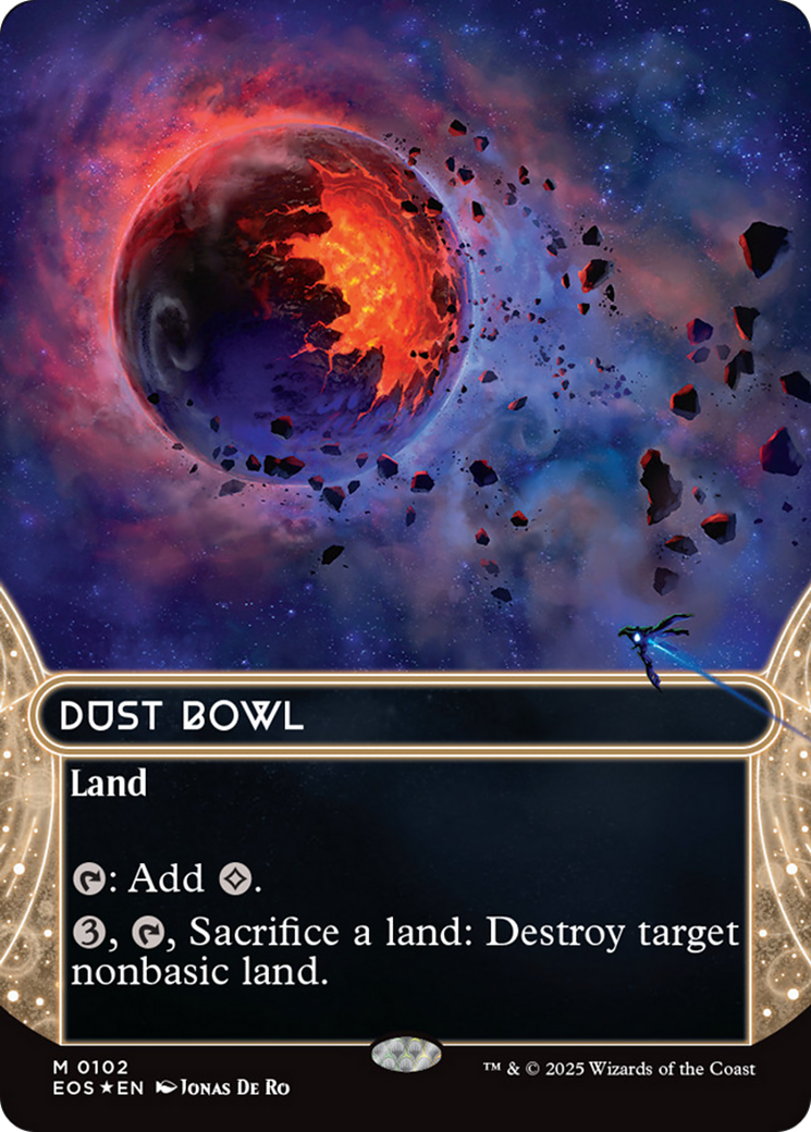 Dust Bowl (0102) (Borderless) (Galaxy Foil) [Edge of Eternities: Stellar Sights] | Exor Games Truro