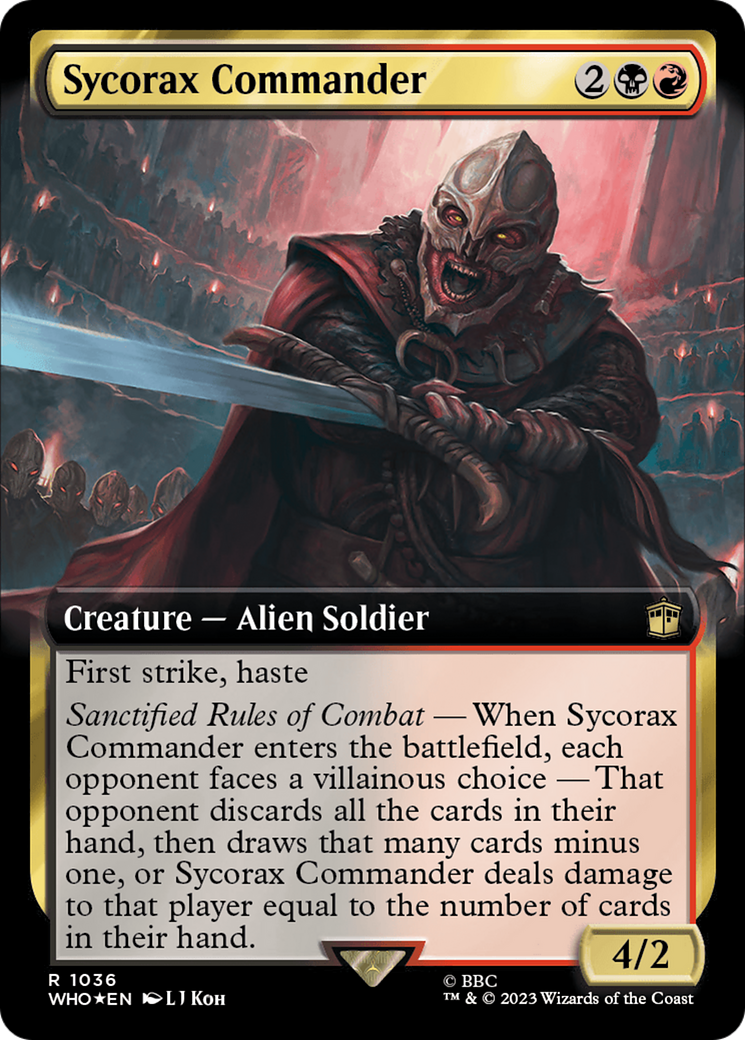 Sycorax Commander (Extended Art) (Surge Foil) [Doctor Who] | Exor Games Truro