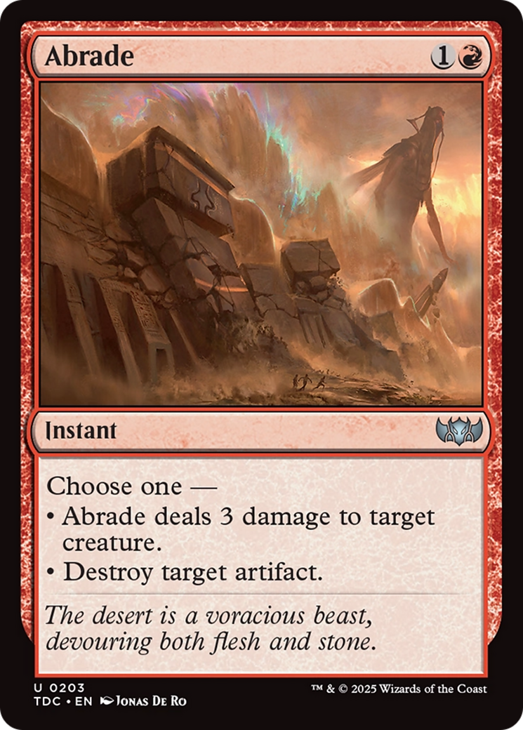 Abrade [Tarkir: Dragonstorm Commander] | Exor Games Truro