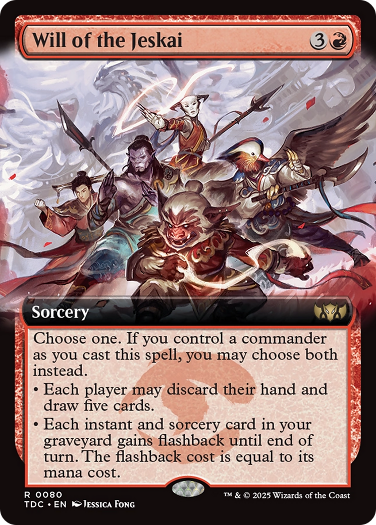 Will of the Jeskai (Extended Art) [Tarkir: Dragonstorm Commander] | Exor Games Truro