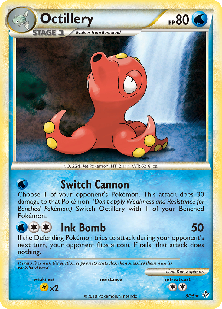 Octillery (6/95) [HeartGold & SoulSilver: Unleashed] | Exor Games Truro