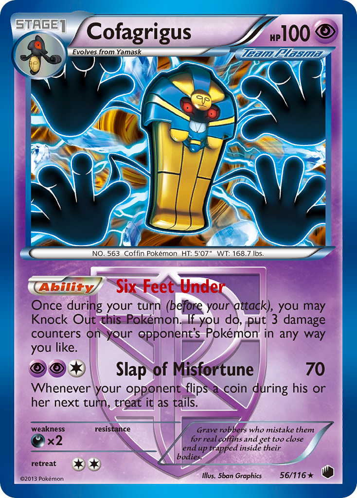 Cofagrigus (56/116) [Black & White: Plasma Freeze] | Exor Games Truro