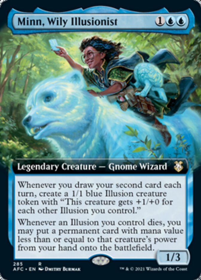 Minn, Wily Illusionist (Extended Art) [Dungeons & Dragons: Adventures in the Forgotten Realms Commander] | Exor Games Truro