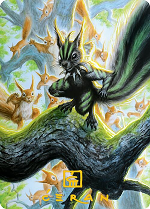 Chatterfang, Squirrel General Art Card (67) (Gold-Stamped Signature) [Modern Horizons 2 Art Series] | Exor Games Truro