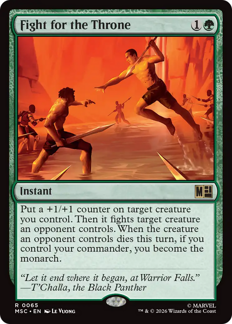 Fight for the Throne (Surge Foil) [Marvel Super Heroes Commander] | Exor Games Truro