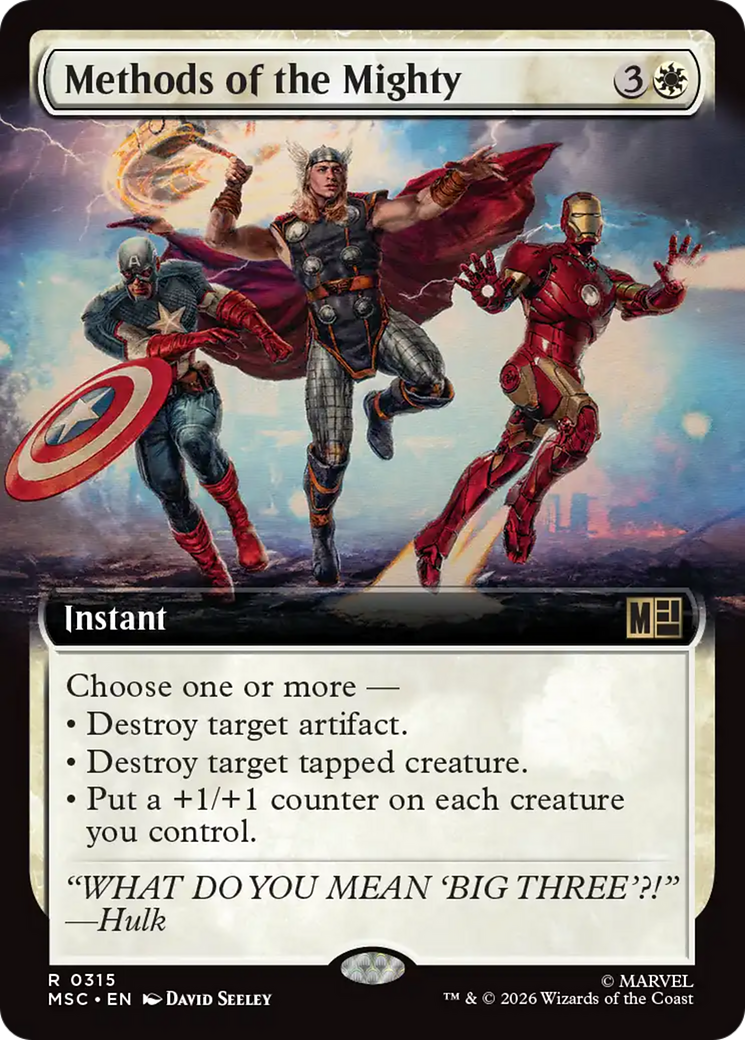 Methods of the Mighty (Extended Art) [Marvel Super Heroes Commander] | Exor Games Truro