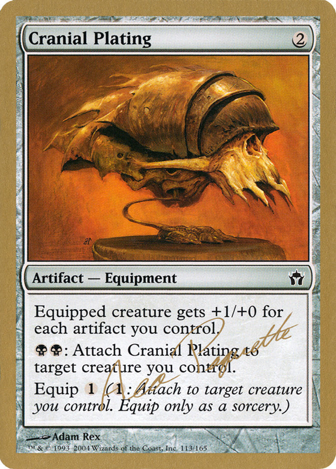 Cranial Plating (Aeo Paquette) [World Championship Decks 2004] | Exor Games Truro