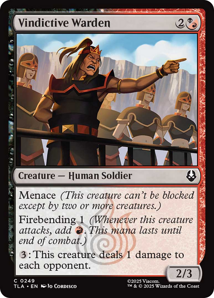 Vindictive Warden [Avatar: The Last Airbender] | Exor Games Truro
