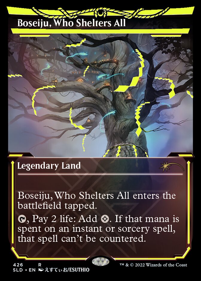 Boseiju, Who Shelters All (Neon Ink Yellow) [Secret Lair Drop Series] | Exor Games Truro