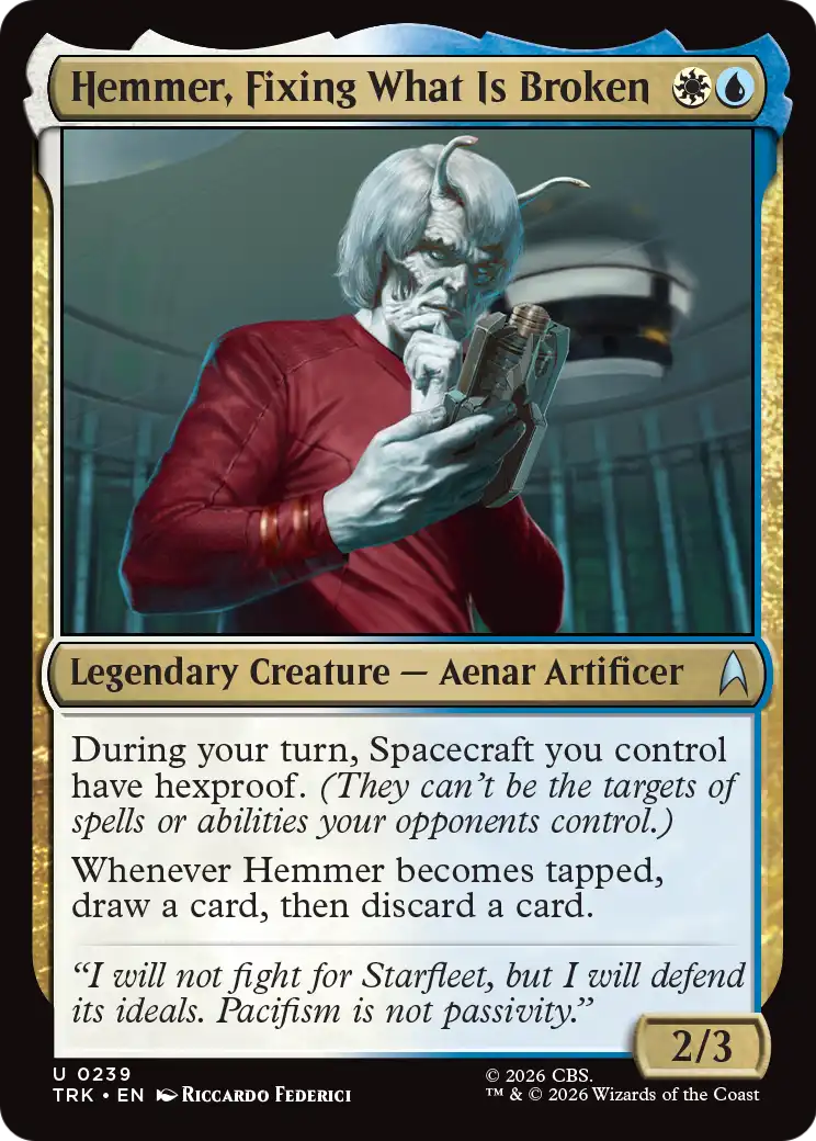 Hemmer, Fixing What Is Broken [Star Trek] | Exor Games Truro