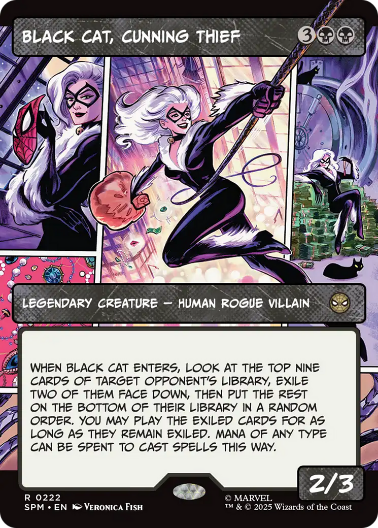 Black Cat, Cunning Thief (Borderless) [Marvel's Spider-Man] | Exor Games Truro