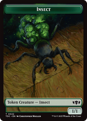 Insect (0022) // Zombie Druid Double-Sided Token [Tarkir: Dragonstorm Commander Tokens] | Exor Games Truro