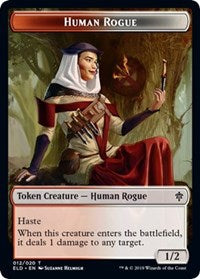 Human Rogue // Food (16) Double-Sided Token [Throne of Eldraine Tokens] | Exor Games Truro