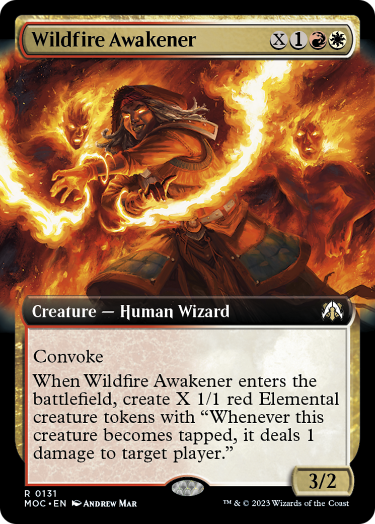 Wildfire Awakener (Extended Art) [March of the Machine Commander] | Exor Games Truro