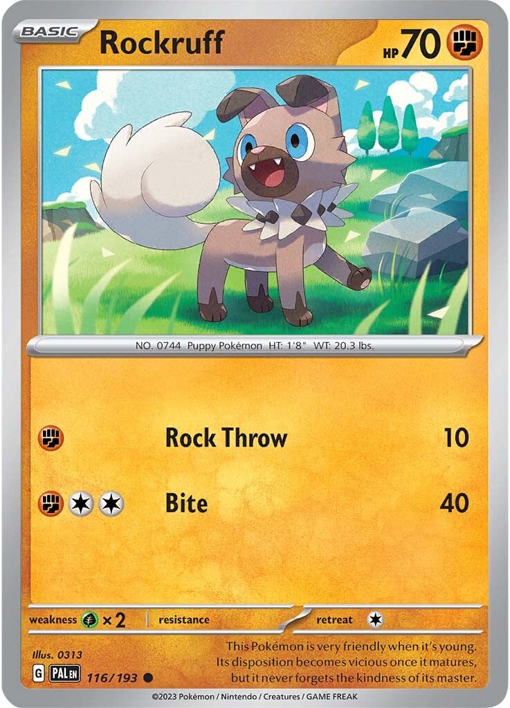 Rockruff (116/193) [Scarlet & Violet: Paldea Evolved] | Exor Games Truro