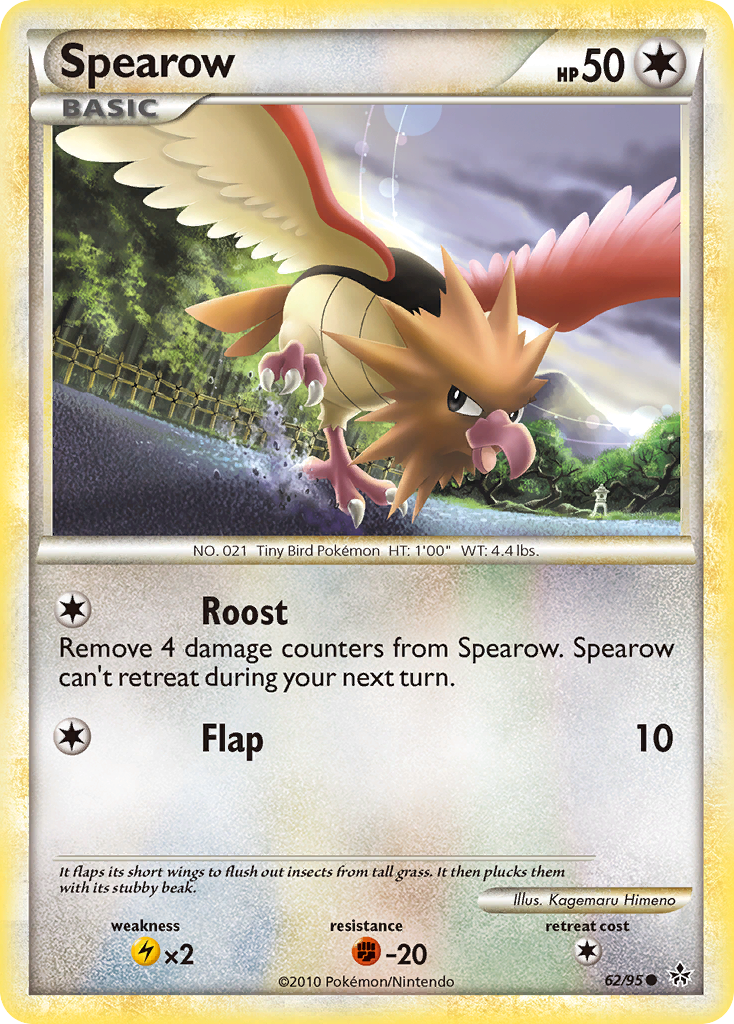 Spearow (62/95) [HeartGold & SoulSilver: Unleashed] | Exor Games Truro