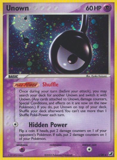 Unown (!) (!/28) [EX: Unseen Forces] | Exor Games Truro