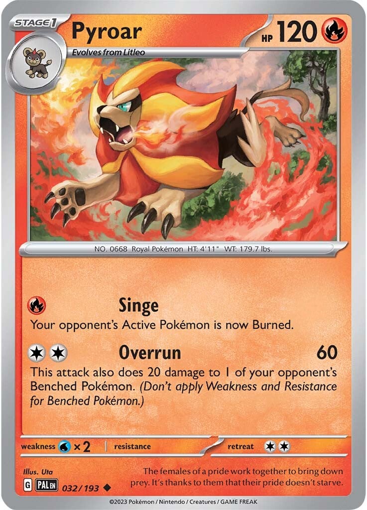 Pyroar (032/193) [Scarlet & Violet: Paldea Evolved] | Exor Games Truro