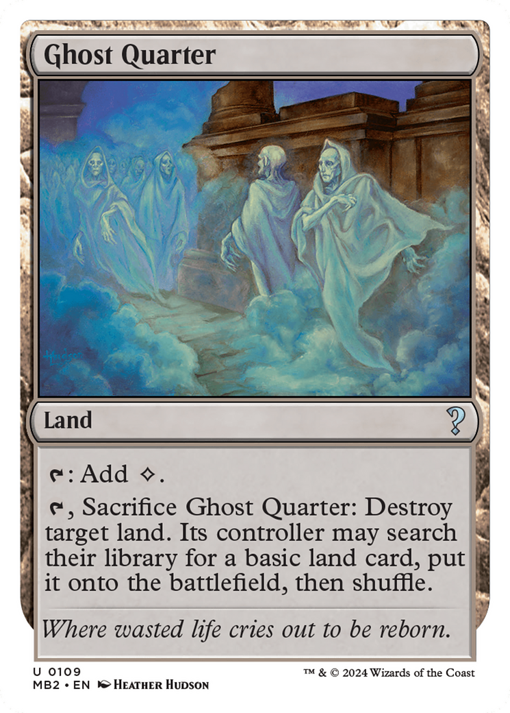 Ghost Quarter (White Border) [Mystery Booster 2] | Exor Games Truro