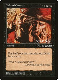 Infernal Contract (Oversized) [Oversize Cards] | Exor Games Truro