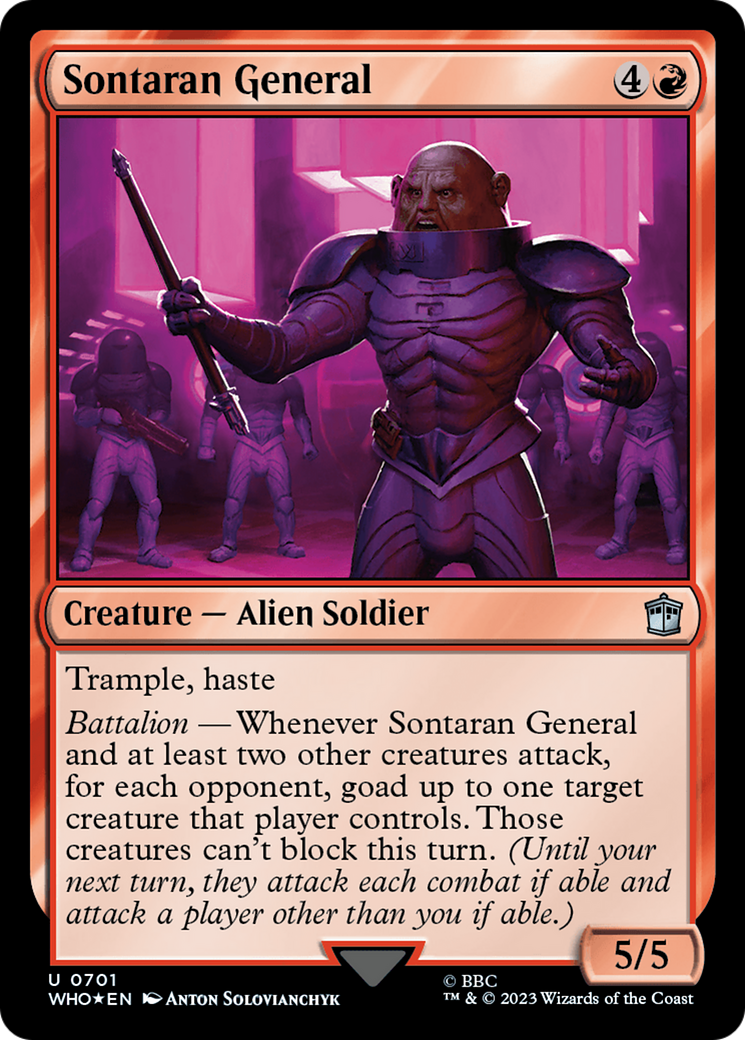 Sontaran General (Surge Foil) [Doctor Who] | Exor Games Truro