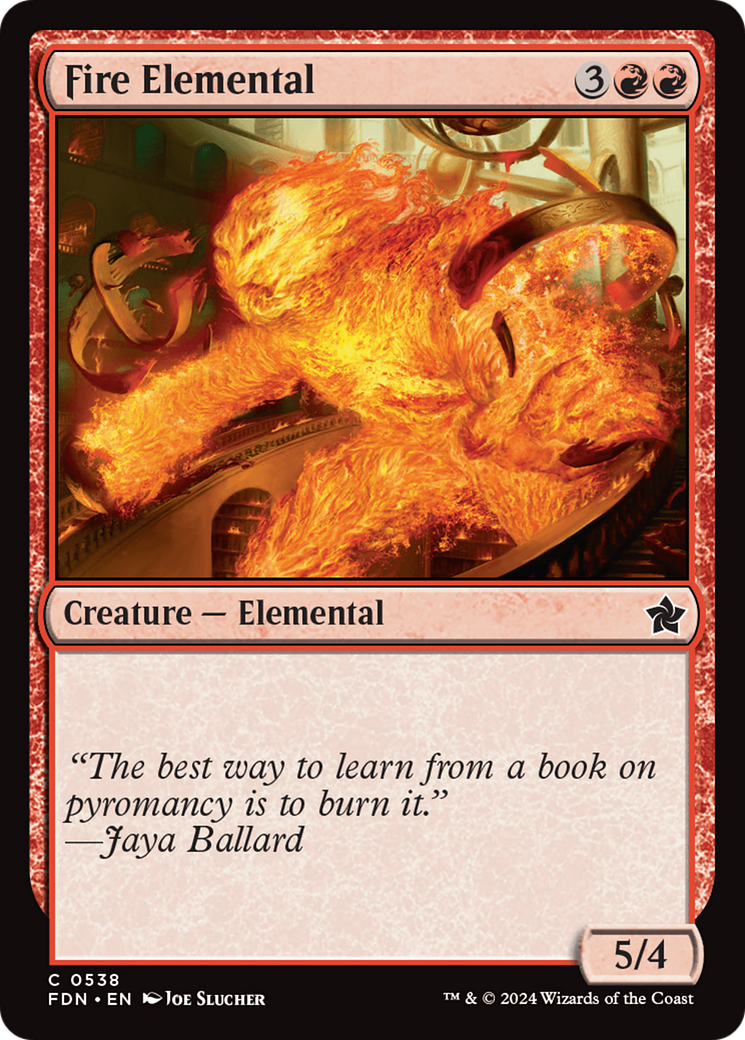 Fire Elemental [Foundations] | Exor Games Truro